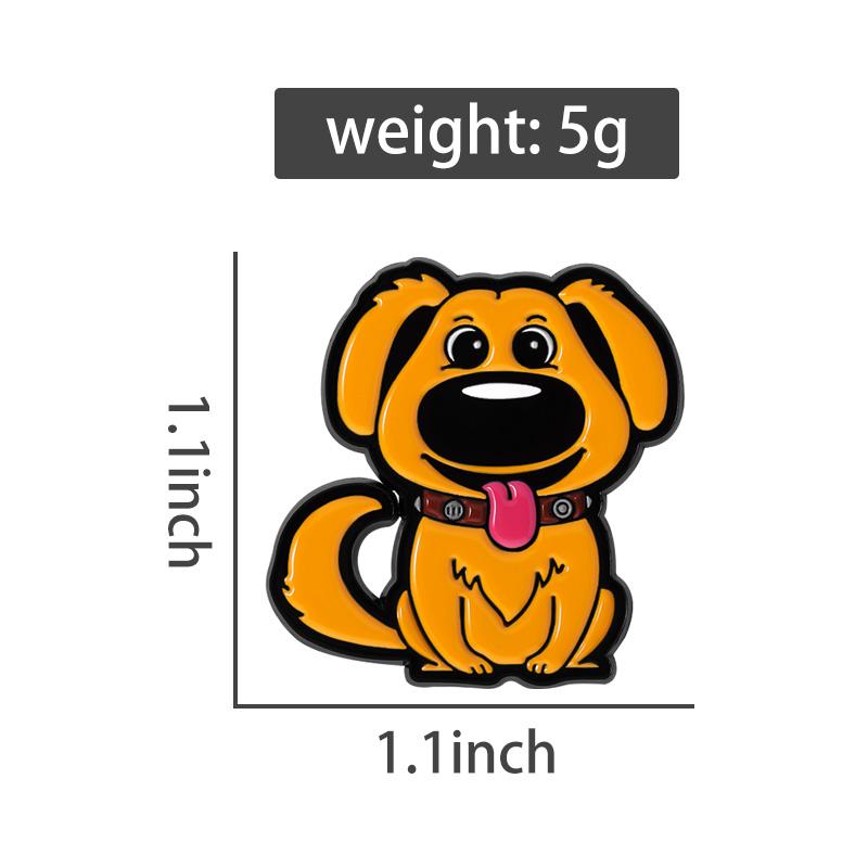Golden Retriever Emailleschilder Anime Film Broschen Anstecknadeln Cartoon Niedlicher Hund Tier Schmuck Geschenk für Freunde