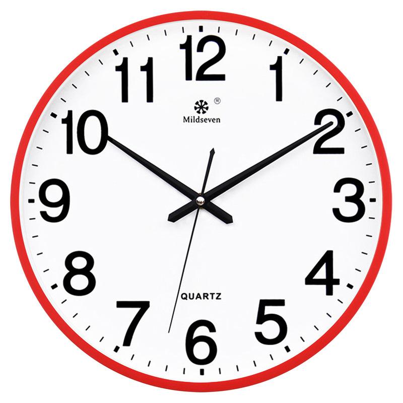 Clock Wall Clock Living Room Circular Creative Clock Wall Watch Simple Home Wall Hanging Silent Electronic Quartz Clock