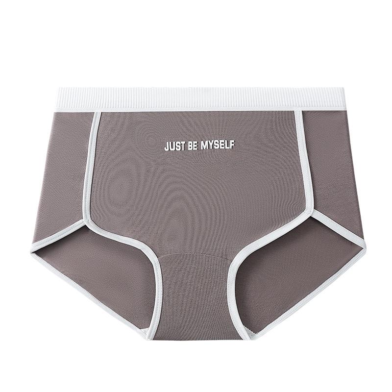 

Женские трусики из хлопка с промежностью Женское спортивное нижнее белье Дышащие защитные брюки Женское нижнее белье Средняя талия Для девочек и студентов Нижнее белье M 40-50kg темно-коричневого