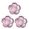 Pink Glass Bowls Set of 3/6, Small Dip Bowls Sauce Plates - Japanese Sakura Flower Cherry Blossom Shaped Bowl for Dessert