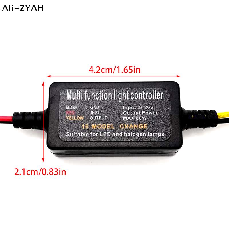 1 PCS DC9-26V 16 Modes Réglable LED Feu Stop Clignotant Stroboscope Module Contrôleur Pour Voiture Moto Camion Clignotant Feu Stop Arrière