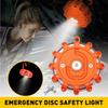 LED Road Flares Disc Safety Light Flashing Roadside Beacon Warning