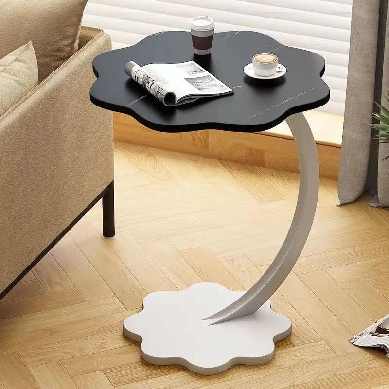 Moderner Nachttisch, Nachttisch, Wohnzimmer Sofa, Beistelltisch, Kleiner Tisch, Couchtisch, Schlafzimmer Einfaches Regal, Steinplatte
