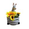 Animal Themed Resin Flower Pot in For Zebra Pattern for Garden Decoration Indoor Plant Display and Home Accent Piece