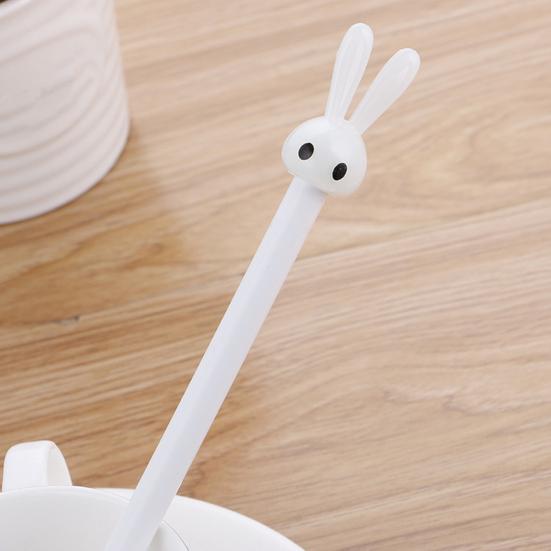 4Pcs Quick-drying Gel Pens Cute Rabbit Design Writing Fluently Ultralight Non-slip Comfortable Grip Ink Pens
