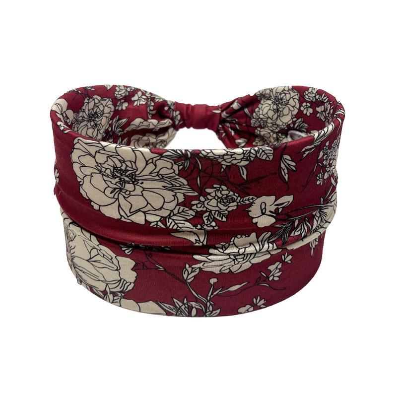Bohemian Geometric Print Knotted Headband for Women - Spring/Summer Hair Accessory