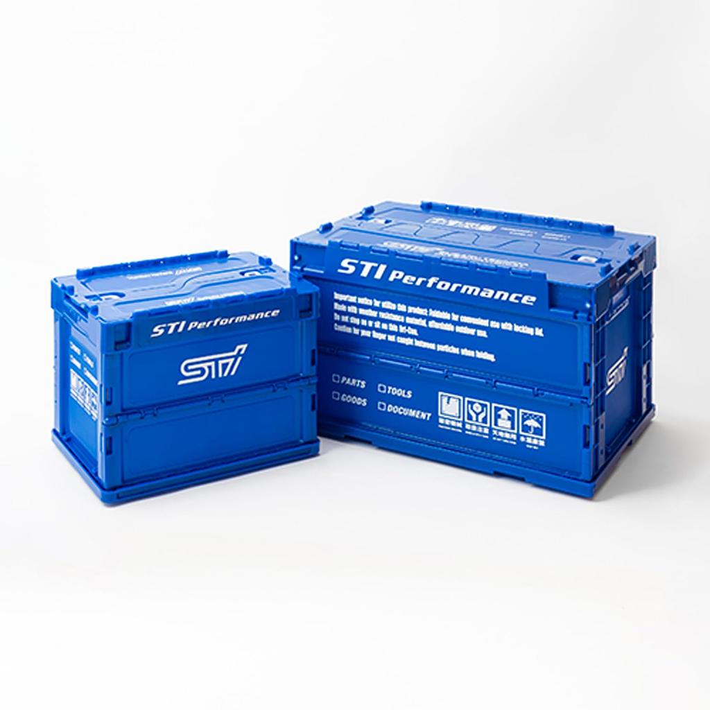 SUBARU Genuine STI Folding WR STSG22100220 Container, Small, Blue,