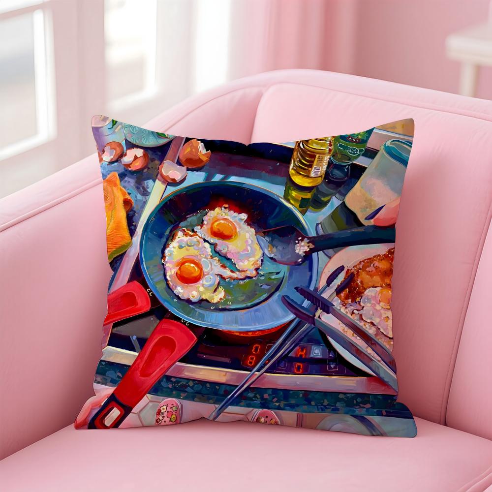 fashion breathtaking colors AAlai Ganuza ART Cushion Cover Pillowcase Short Plush Invisible zipper Room Sofa Cushion Cover