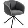 Armchair, Upholstered Chair with Comfortable Seat Shell, Swivel, Cozy Cover, Up To 120 Kg, Dark Grey