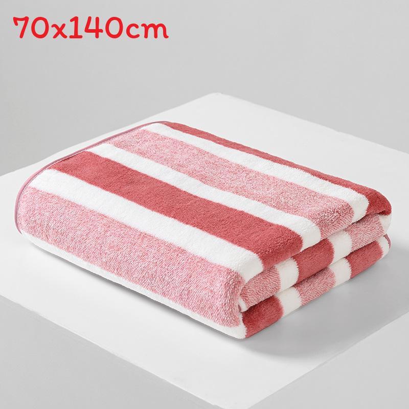 Bath Towel Wrap Coral Fleece Thick Large Absorbent Home Use For Face And Body