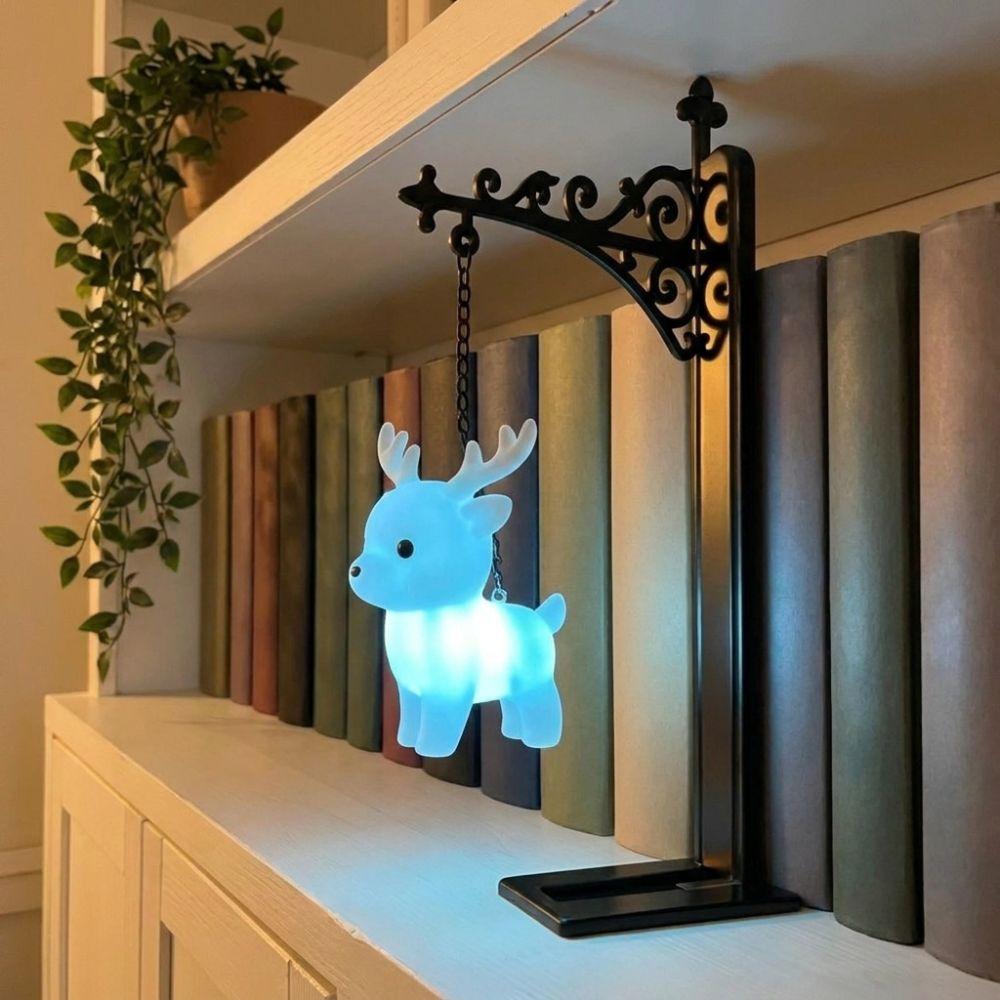 Wrought Iron Owl Bookshelf Lamp Vintage Bookend Shelf Lamp Reading Nook Light  Birthday Gift