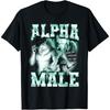 ZHANGZHUNN Alpha Male Wolf Meme Men Women T-Shirt 100% Cotton Graphic T-Shirt Mens Womens Unisex