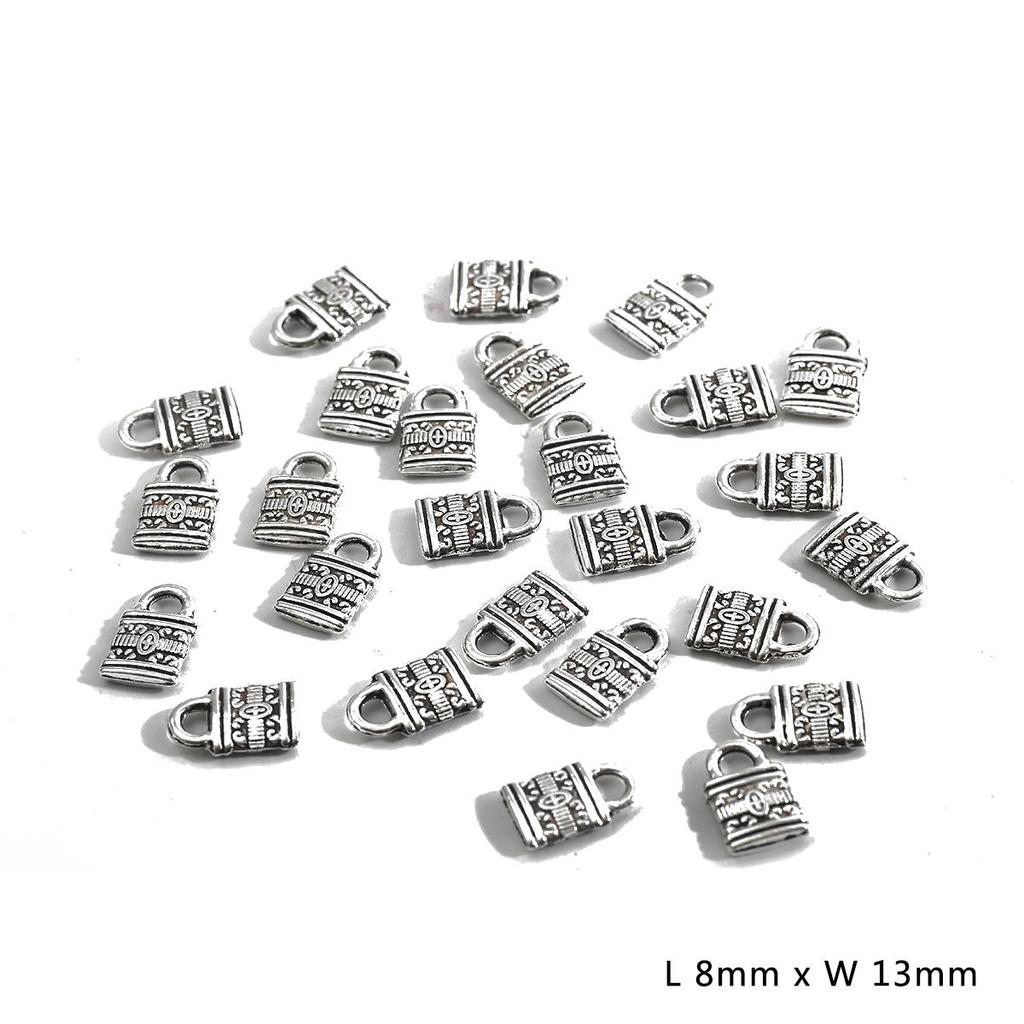 20/30Pcs Antique Silver Plated Key Lock Charm Pendants for Bracelet Necklace Accessories Diy Jewelry Making Handmade