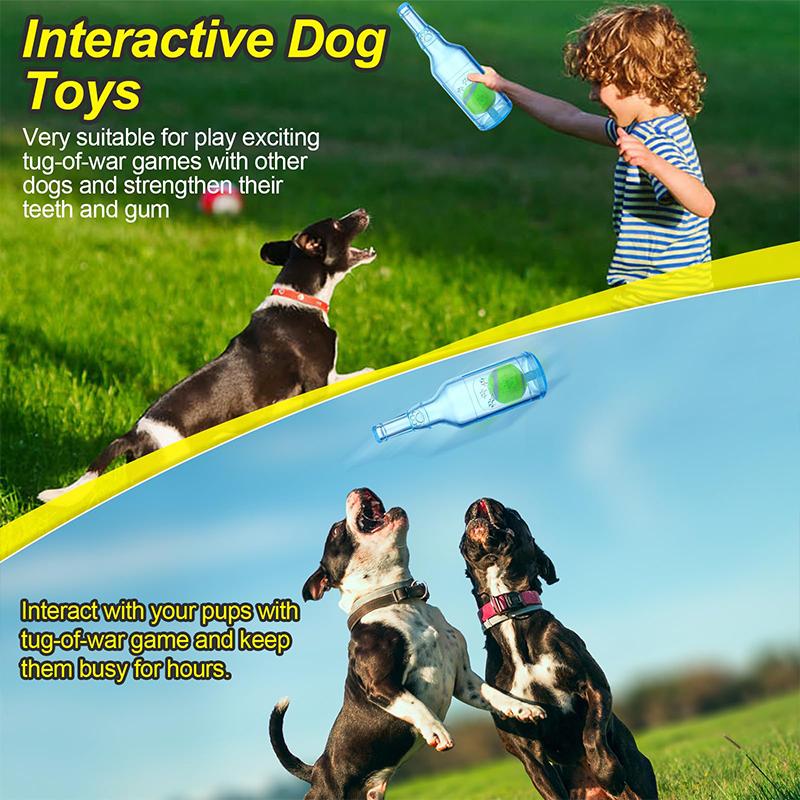 Pet Toys TPR Dog Bites Sound Tennis Bottles Relieving Boredom and Grinding Teeth Pet Toys Interactive Dog Toys