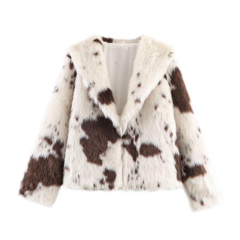 

2025 Winter Fashion: European Style Versatile Faux Fur Long Coat M