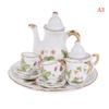 8Pcs/Set 1:12 Dollhouse Miniature Dining Ware Porcelain Tea Dish Cup Plate