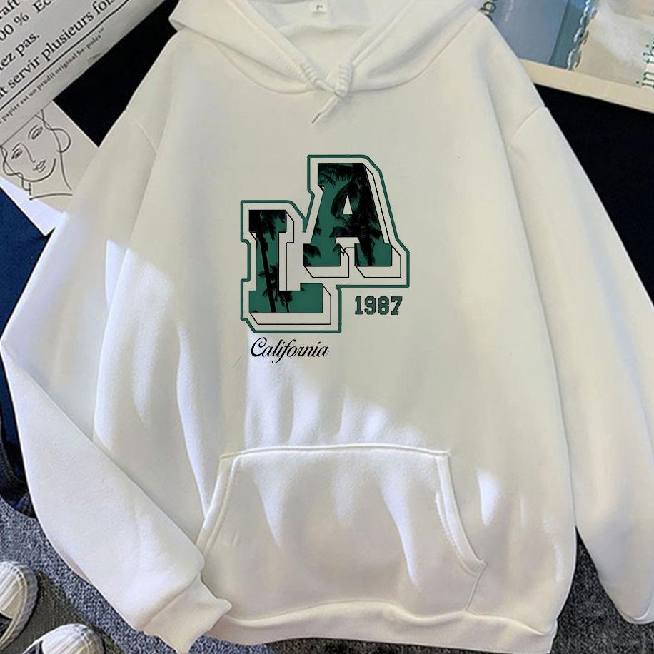 LA 1987 California Commemorative Printed Pattern Hoodies