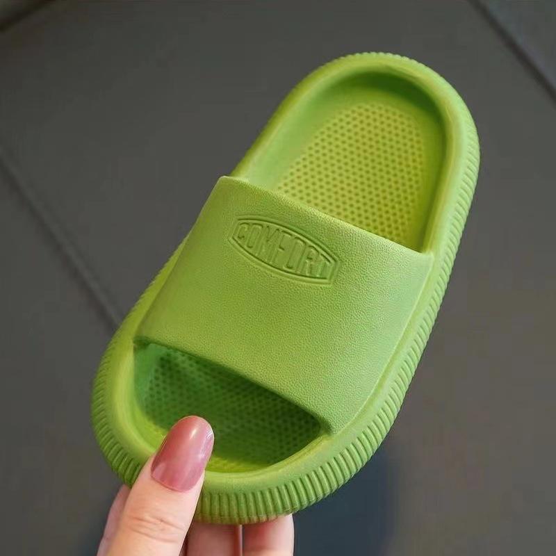 Kids Slippers Summer Solid Color Non Slip Soft Soled Children's Shoes Indoor Bath Boys and Girls Home Baby Slippers