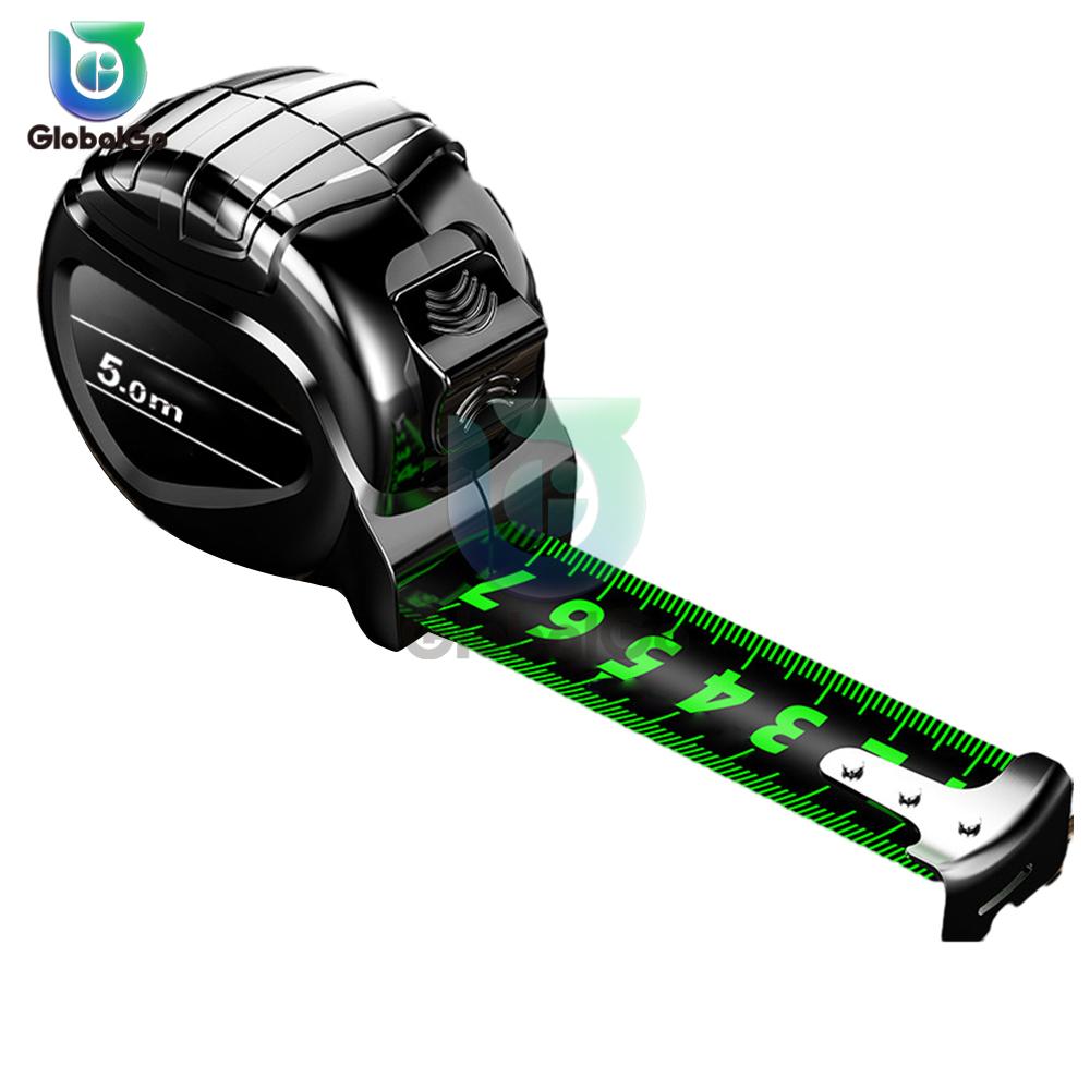 5/7,5/10M Metrisches Maßband Selbstverriegelnd Fluoreszierendes Stahlmaßband Hohe Präzision Verschleißfeste Lineal Messwerkzeuge