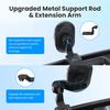 Upgraded Phone Mount for     Jeep Wrangler JL JLU & Gladiator JT 4XE, Multi-Mount Phone Holder Dash Tray System Kit with Extension Arm Metal Ball Fit