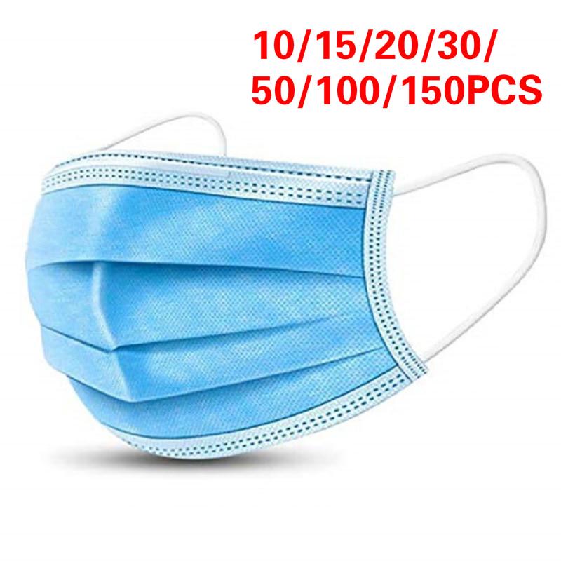 Buy Disposable Mask Threelayer Mask Dustproof And Breathable Masks