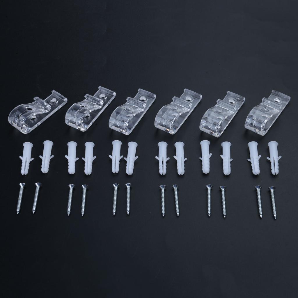Clear Blind Cord Holder Roller Shade Safety Chain Retainer Cord Guide Fixation Hooks for Blinds Cord Beaded Chain Clip