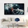 DNA Ematologico Immagine Tecnologia Moderna Arte Murale Stampa su Tela Poster Schema Nanotecnologico per Regalo Soggiorno Decorazione Casa Cuadros