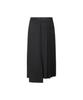 Recorde Asymmetric Pleats Half Satin Skirt Rqkaa25550Bkx