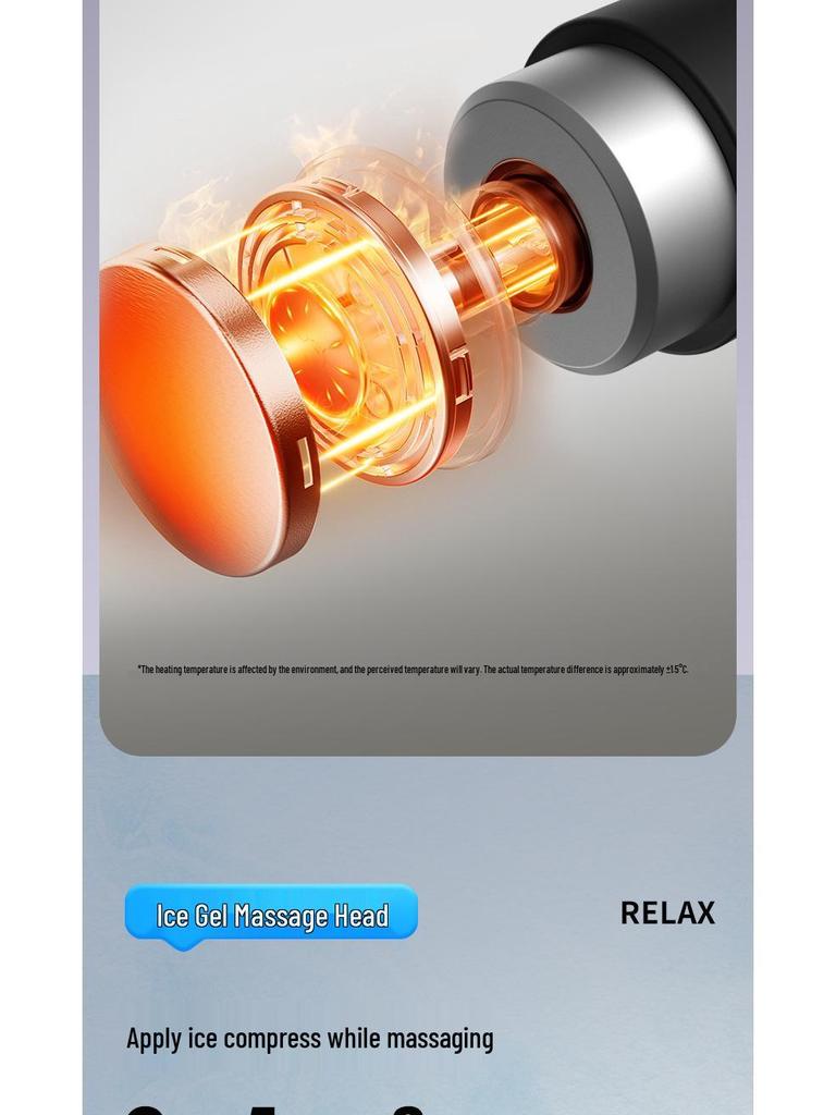 Multifunctional Hot & Cold Mini Fascia Massage Gun with Charging and Compression