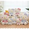 Cute Flower Kt Cat Plush Doll Wholesale Stuffed Toy Katie Cat Doll Collectible Gift