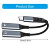 Two Port USB C To USB A OTG Cable 18W Fast Charging Braided Design Compatibles Multiple Devices