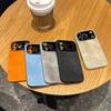Applicable to Apple 17proMax mobile phone case denim cloth pattern iPhone16 large window new all-inclusive 15 protective case