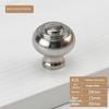 Home Decoration Silver Aluminum Single Hole Handle Modern Wardrobe Drawer Round Knob Kitchen Cabinet Furniture Small Door Handle