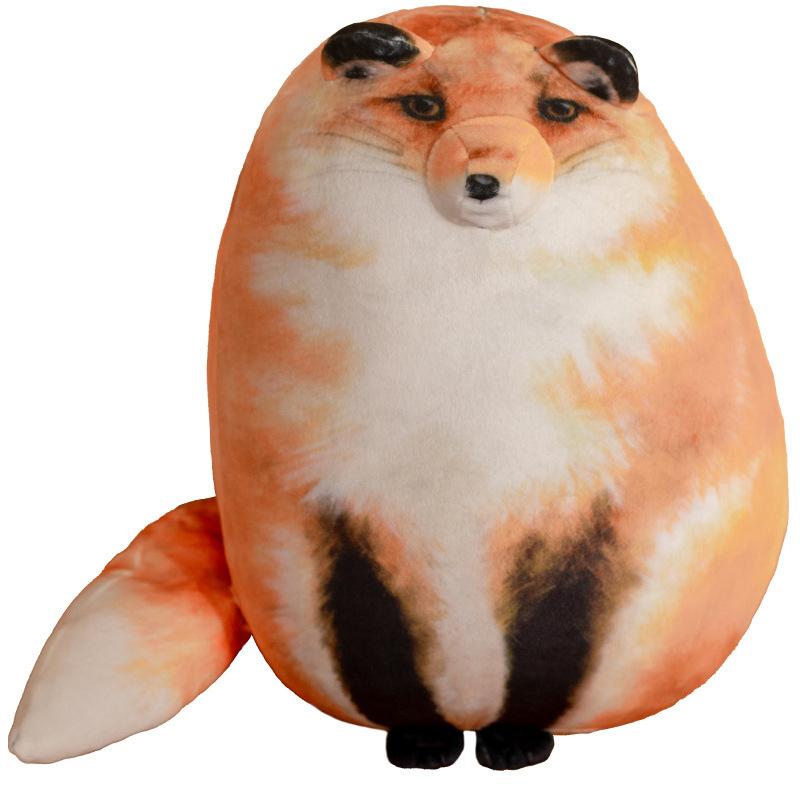 Simulation Fox Cat Plush Toy Cute Rabbit Mansion Cushion Home Sofa Chair Special-Shaped Throw Pillow Waist Rest