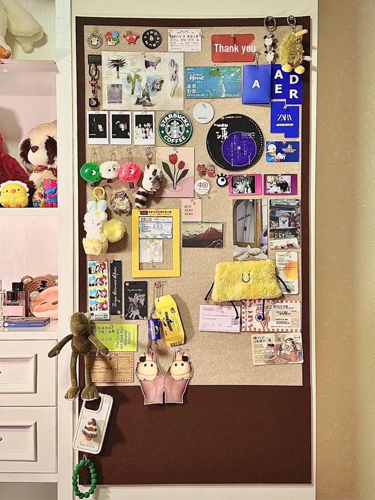Envy Porcelain Felt Board Wall Stickers for Photo and Artwork Display
