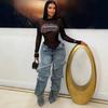 STREETRICH Fashion Detachable Buckle Irregular Jeans For Women High Waist Denim Pants Female Trendy