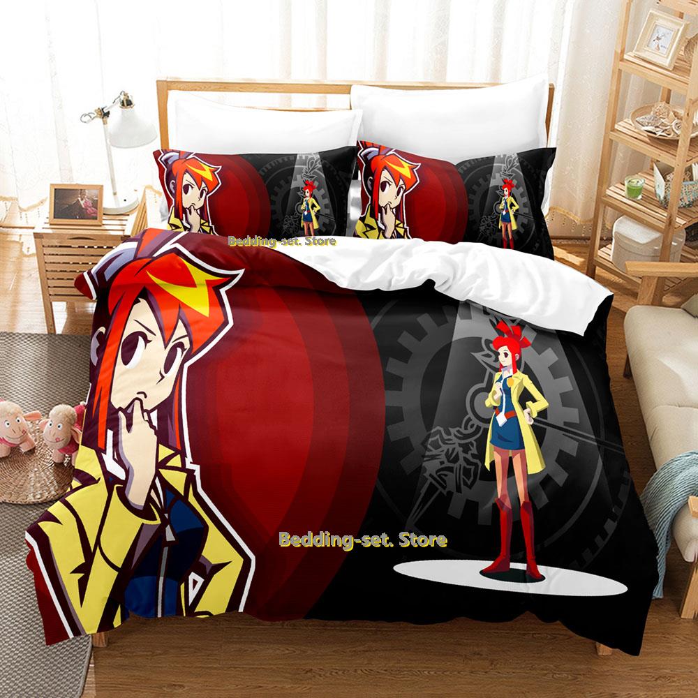 Game Ghost Trick Bedding Set Single Twin Full Queen King Size Bed Set Adult Kid Bedroom Duvetcover Sets Personality Anime Bed