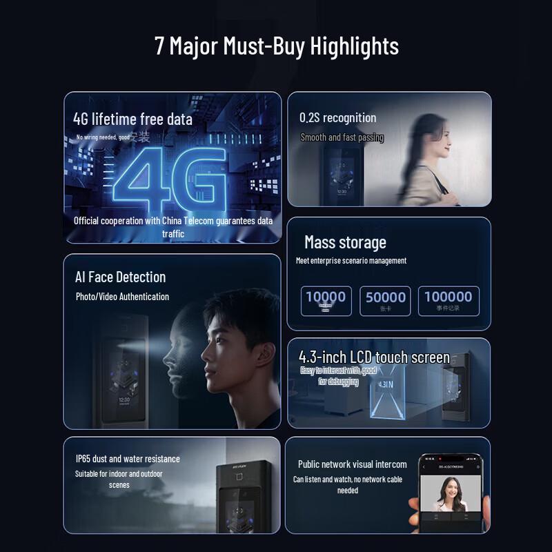 Hikvision D40 Face Recognition Access & Attendance Terminal