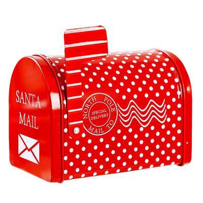 Christmas Mailbox Iron Box Children Iron Gift Box Envelope Box Christmas Home Garden Outdoor
