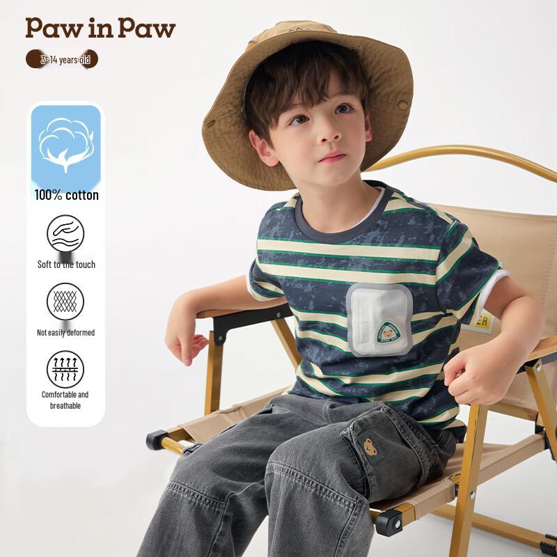 PawinPaw Boys  Striped Short-Sleeve T-Shirt 140
