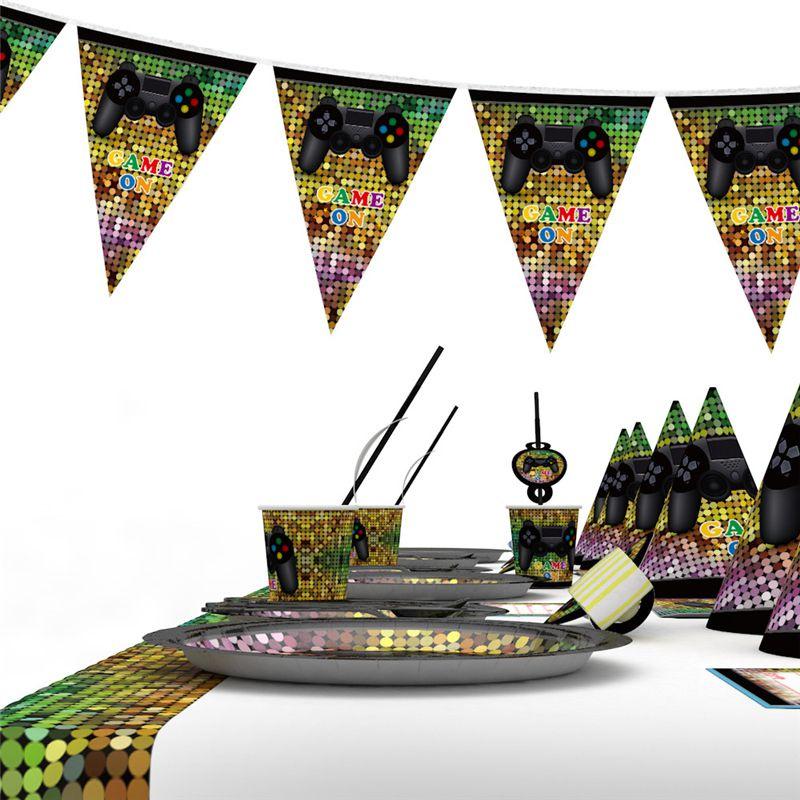 Theme Birthday Game Party Birthday Supplies Decor Battle Gaming Controller Video