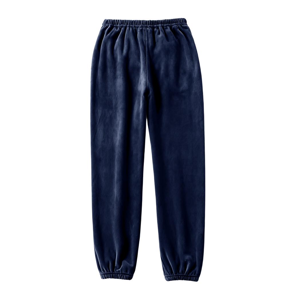 Damenmode Fleecegefütterte Verdickte Lange Pyjamahose