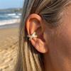1PC Minimalist Inlaid CZ Zircon Cross Ear Cuff Clip Earrings For Women Men Trendy Dainty Geometric Ear Clips Versatile Jewelry