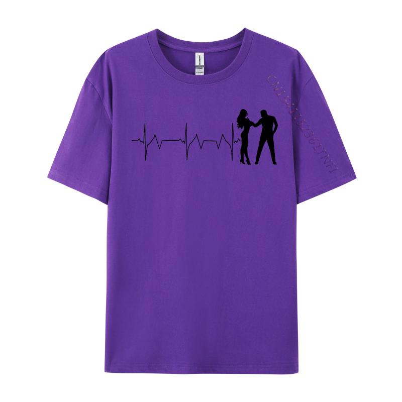 Heart Beat Tshirts For Unisex Custom Thanksgiving Day Tops T Shirt Family Clothing Shirt Round Neck Pure Cotton