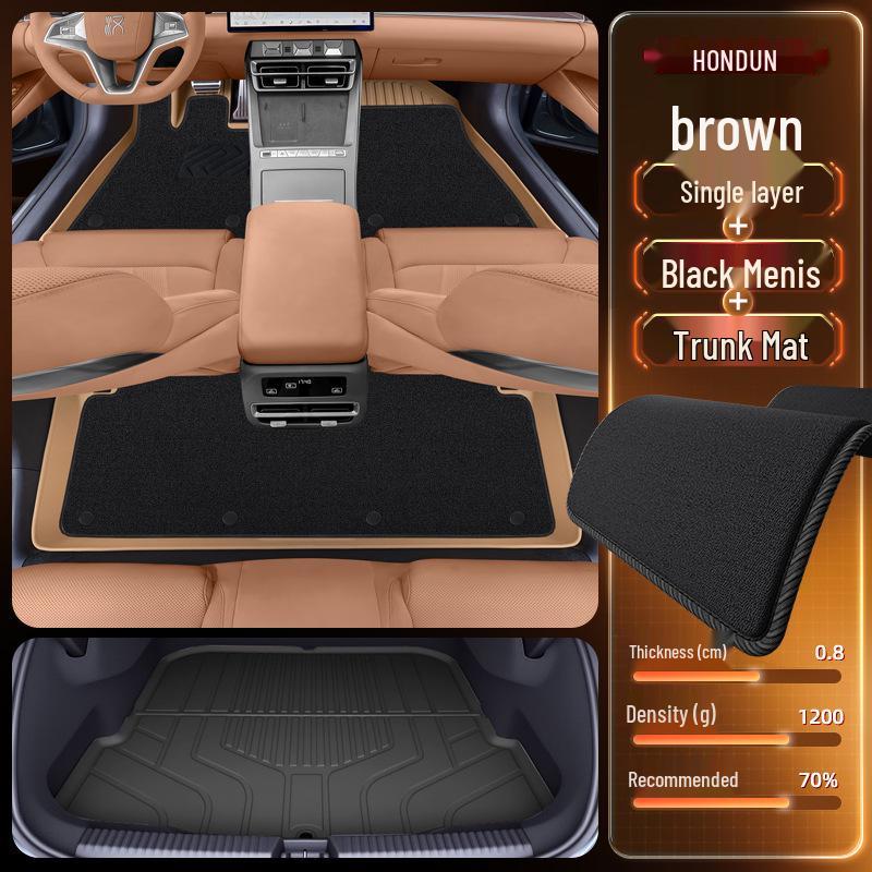 BYD Han L Floor Mats for TPEDM/EV25: New Car Interior Accessories for Driver and Passenger