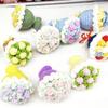 Hand-Knitted Yarn Mini Bouquet Keychain Pendant