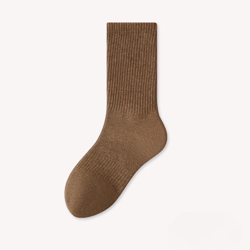 

Antibacterial Socks - Men s Pure Cotton, Bone-free Mid-calf Socks, Sweat-absorbent, Breathable, Durable, and Anti-loosening. 1 pair кавовий