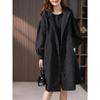 Giacca a vento lunga da donna Autunno e Inverno Nuova Versione Coreana Casual Stile Occidentale Giacca Larga