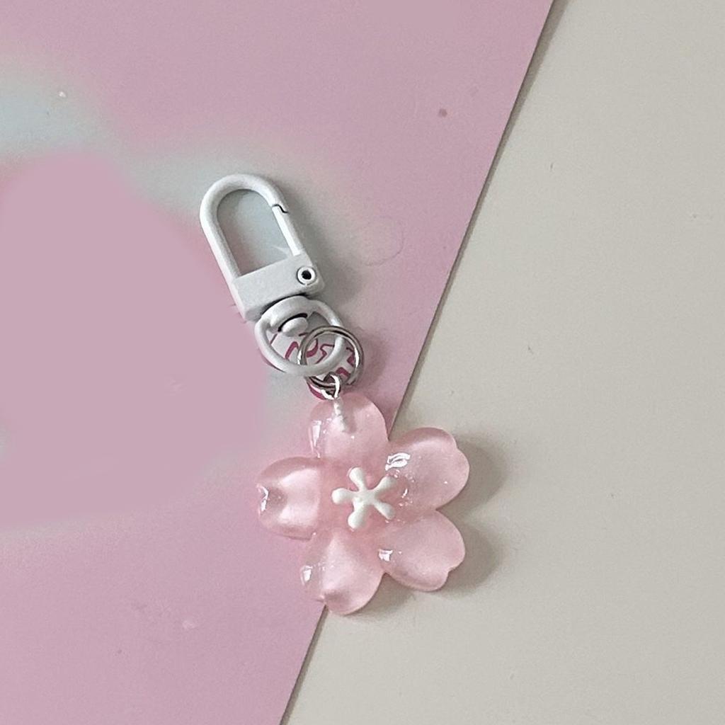 Elegant Cherry Blossom Resin Keychain With Detachable Carabiner Clip Key Chain For Keys Wallets And Gift Giving