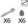 MOC Compatible Military Character Building Blocks Accessories Missile Models Fighter Jet Assembly Children's Toy Mini Brick Gift